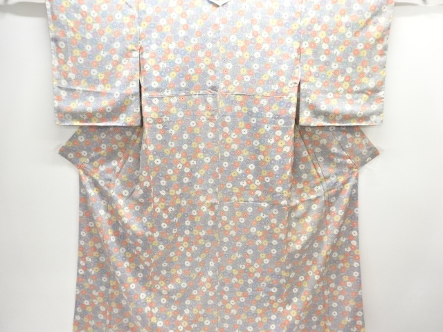 未使用品　菊尽くし模様小紋着物